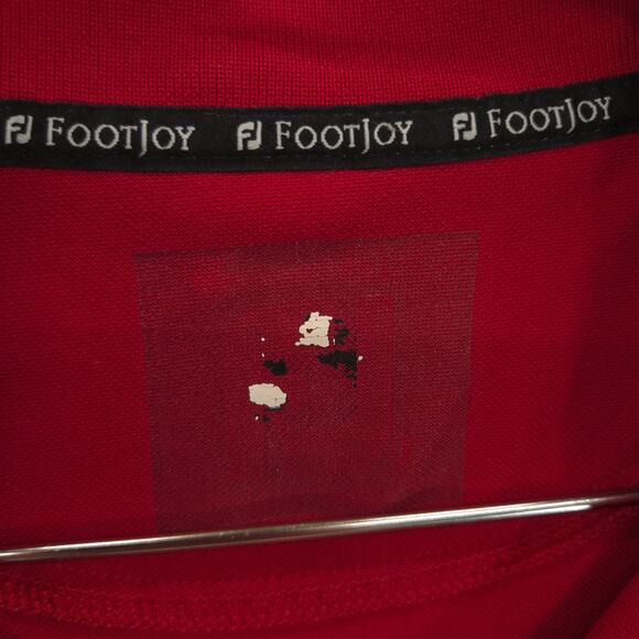 FootJoy Polo Mens XXL Red Ledgemont Club Short Sleeve Performance Golf Shirt - Picture 10 of 12